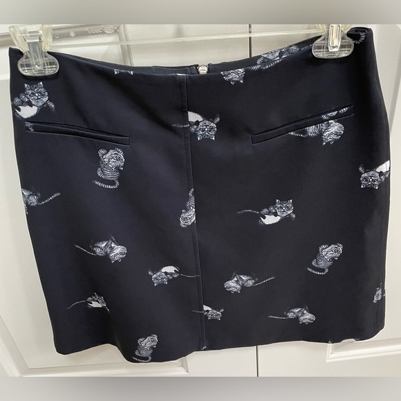 Disney Alice Through The Looking Glass Cheshire Cat Zip Up Slash Pockets Skirt - Picture 2 of 6